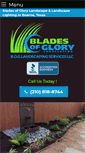 Mobile Screenshot of bladesofglorylandscaping.com