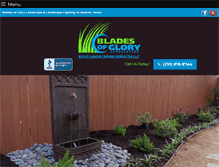 Tablet Screenshot of bladesofglorylandscaping.com